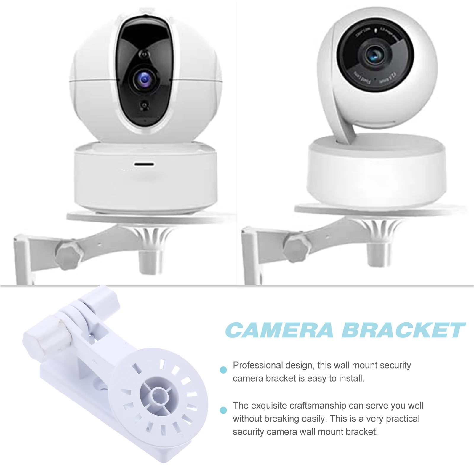 

2 Pcs Wireless WIFI Holder Wall Monitor Bracket Support Mount Brackets System for Outdoor Security