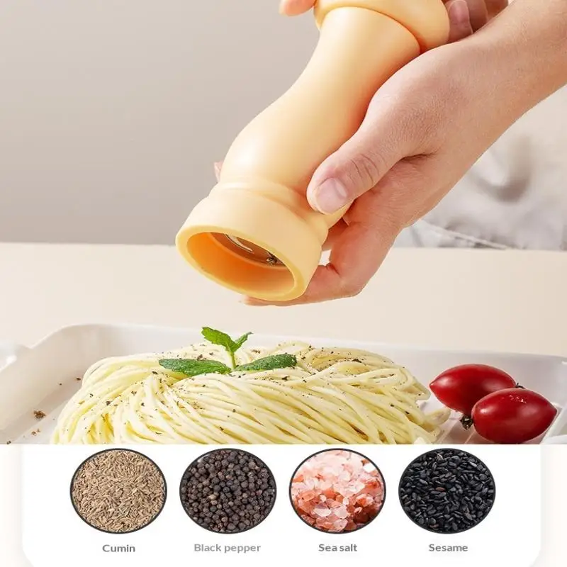 Ceramic Core Salt and Pepper Grinder Adjustable Kitchen Manual Spice Mill for Cooking Preparation Table