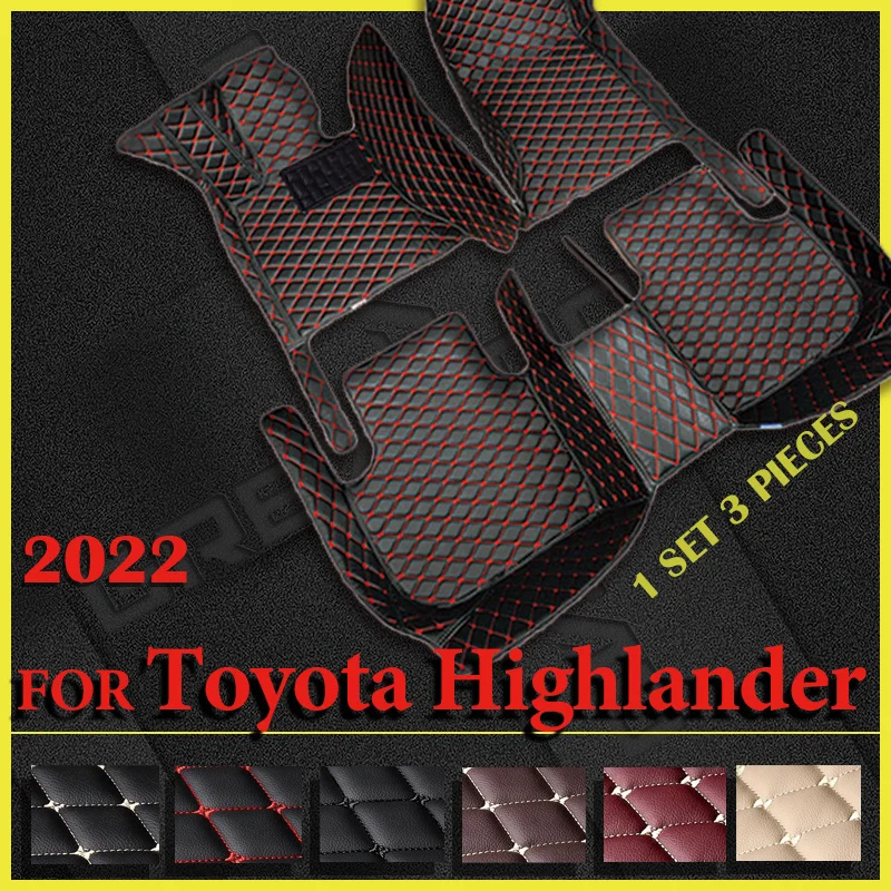 

Автомобильные коврики для Toyota Highlander, гибридные пятничные сиденья 2022, индивидуальные автомобильные подкладки для ног, аксессуары для интерьера