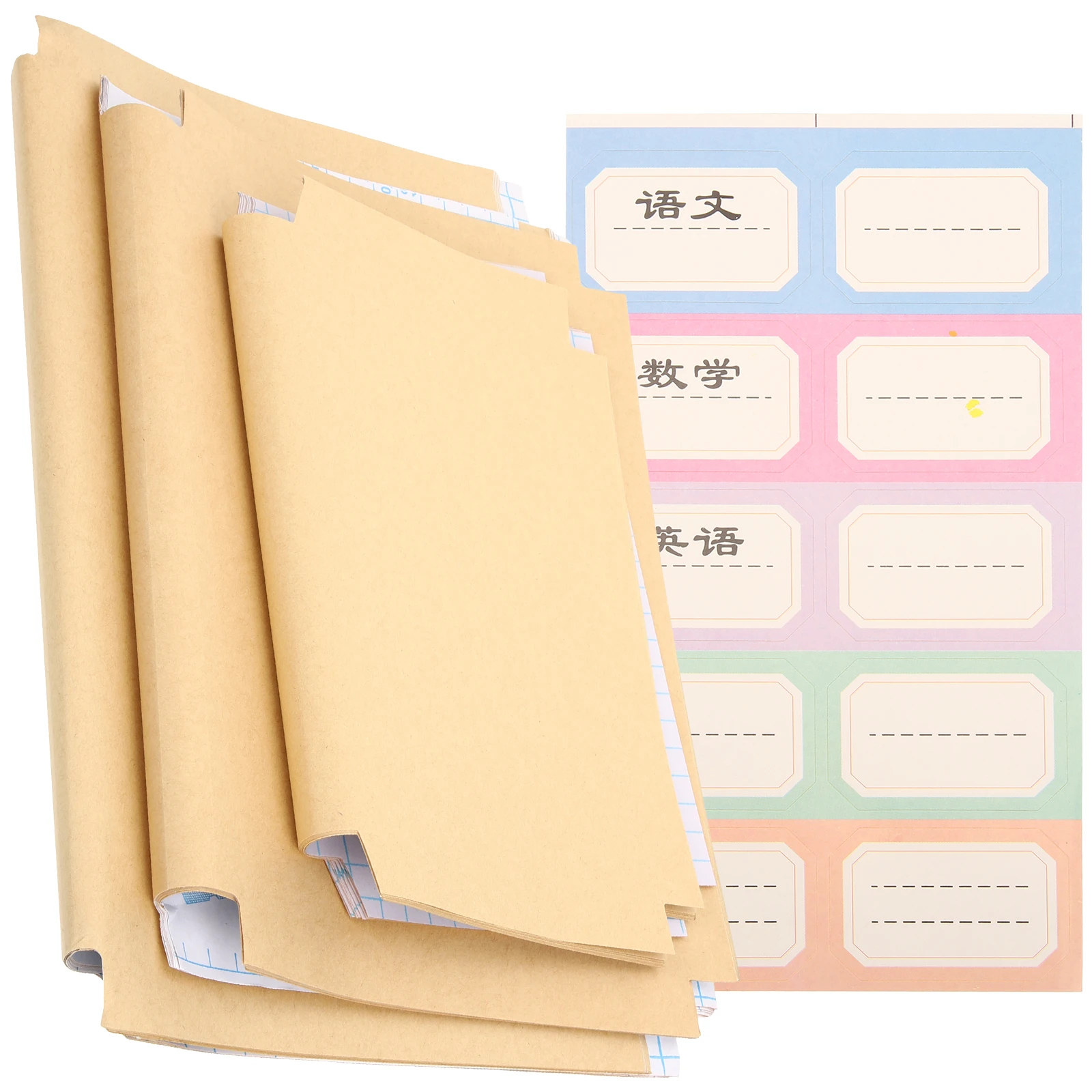 30 แผ่นกาวหนังสือชุดปกกระดาษคราฟท์ Protector สําหรับหนังสือนุ่ม