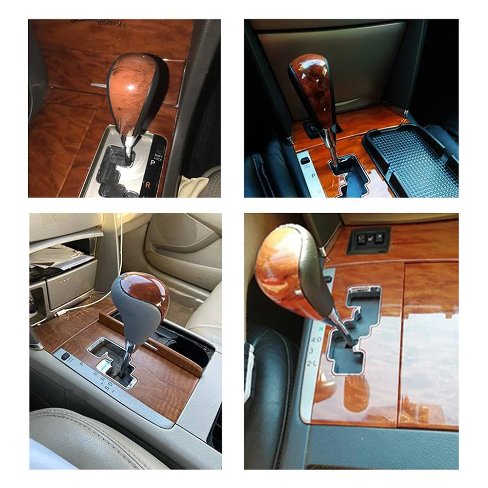 

Car Gear Knob Upgrade Automatic Shift Paddle Durable ABS PU Smooth Shifting Replacement Head for Auto Transmission