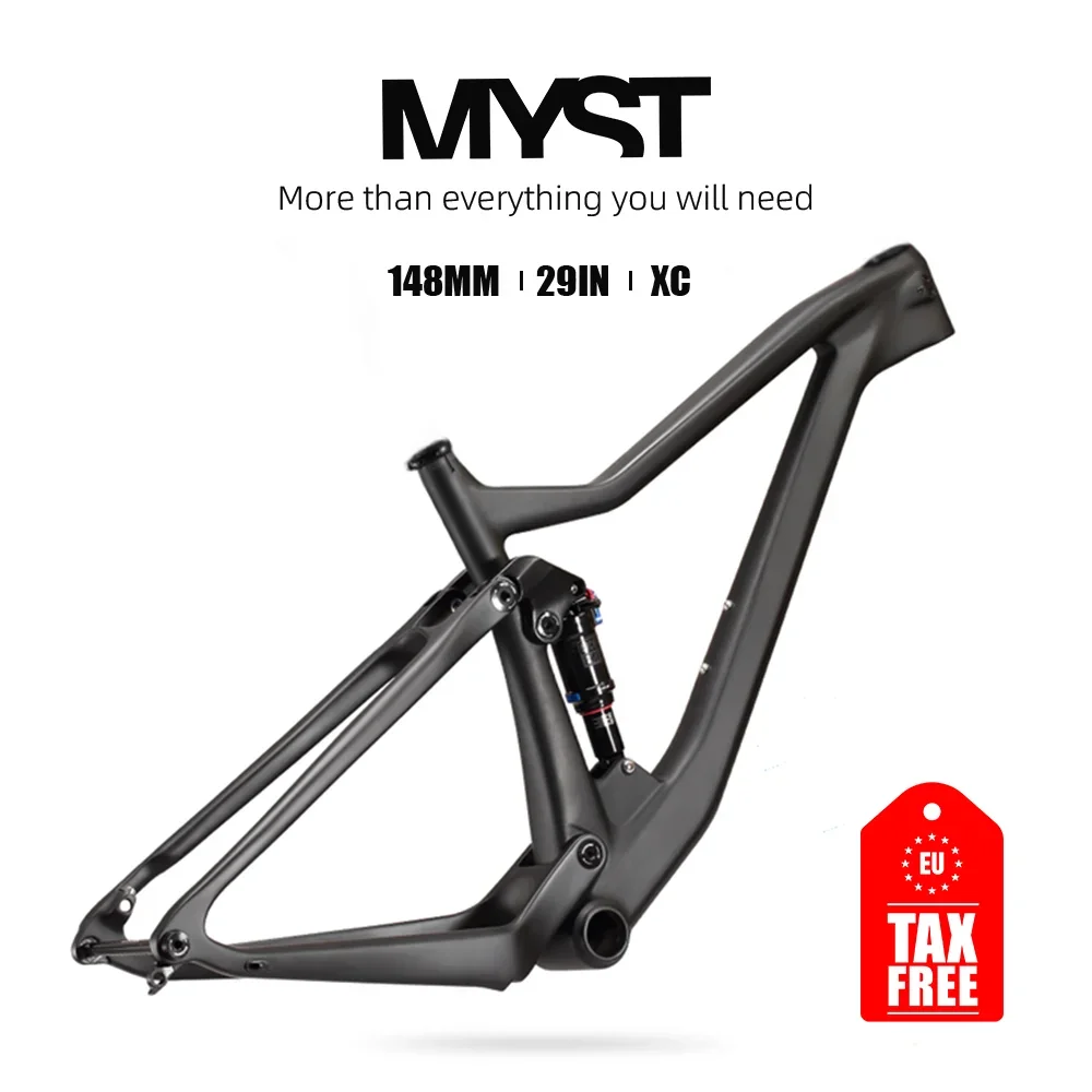 

Lexon MYST Carbon MTB Bicycle Frame XC Matt Full Suspension 29er Rear Spacing DNM ROCKSHOX Boost 12*148MM Bike Accessories