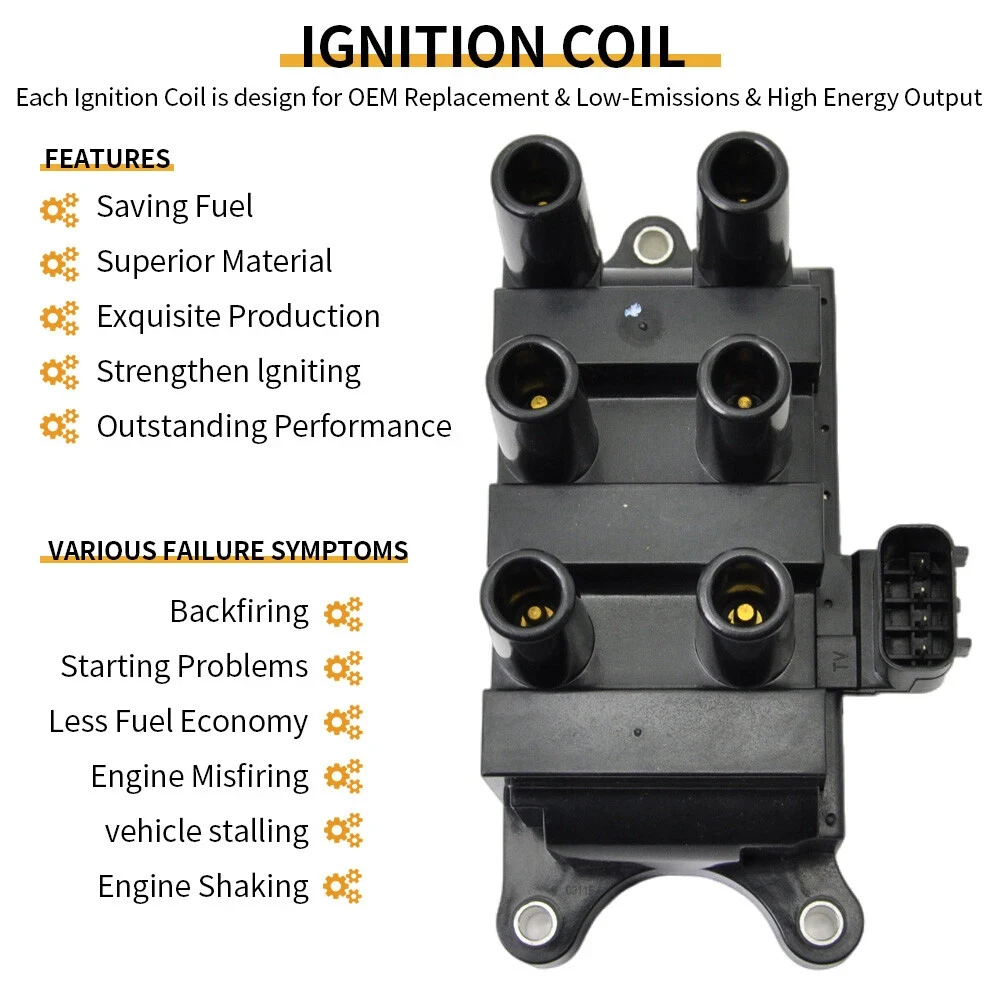 1Set Auto Motor Bobine En Bougie En Draden Voor Ford F150 E150 2001-2008 V6 3.0L 3.8L 4.2L Taurus Mazda Mercury FD498