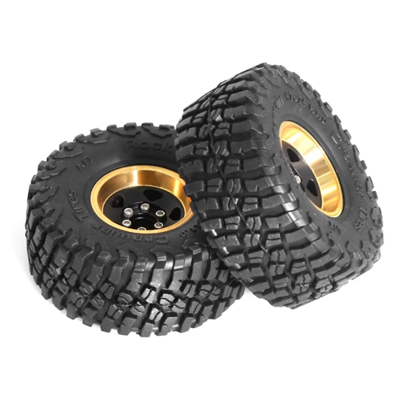 4Pcs 1.0 Brass Wheel Hub For 1/18 TRX4M SCX24 RC Car Upgrade Parts