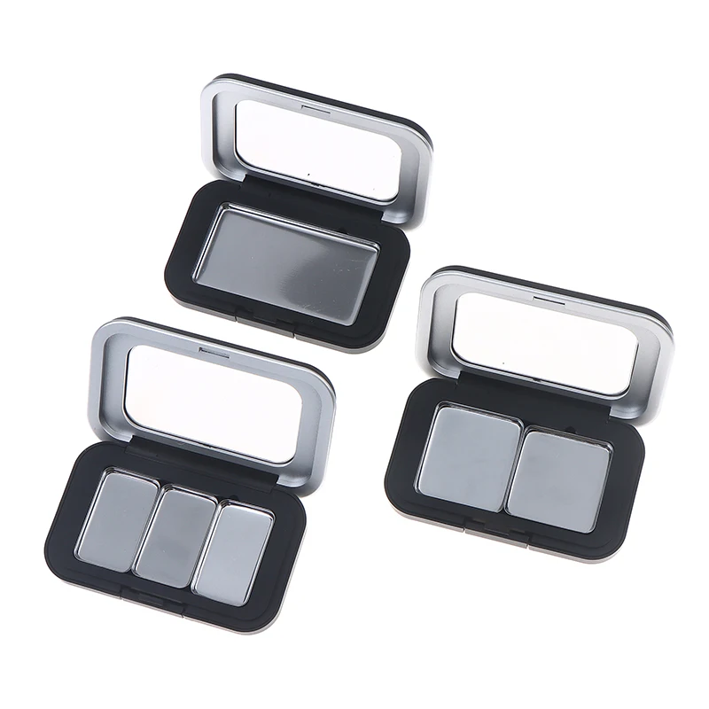 Empty Magnetic Cosmetics Palette With Mirror 1/2/3/4/6/8 Grids Iron Plate Eyeshadow Blusher Lipstick DIY Glitter Makeup Box