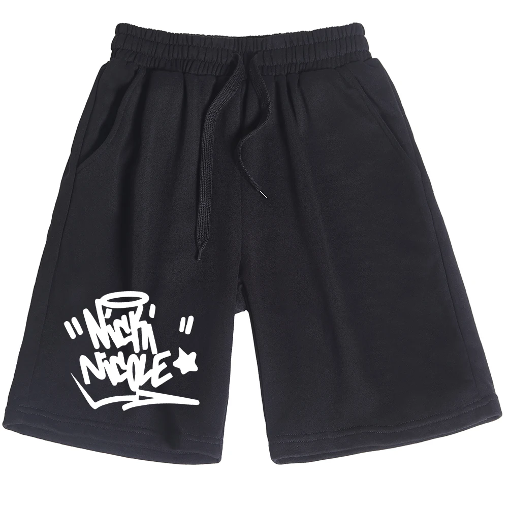 Nicki Nicole ALMA World Tour New Album Pants Unisex Men Women Street Style Cotton Short Pants