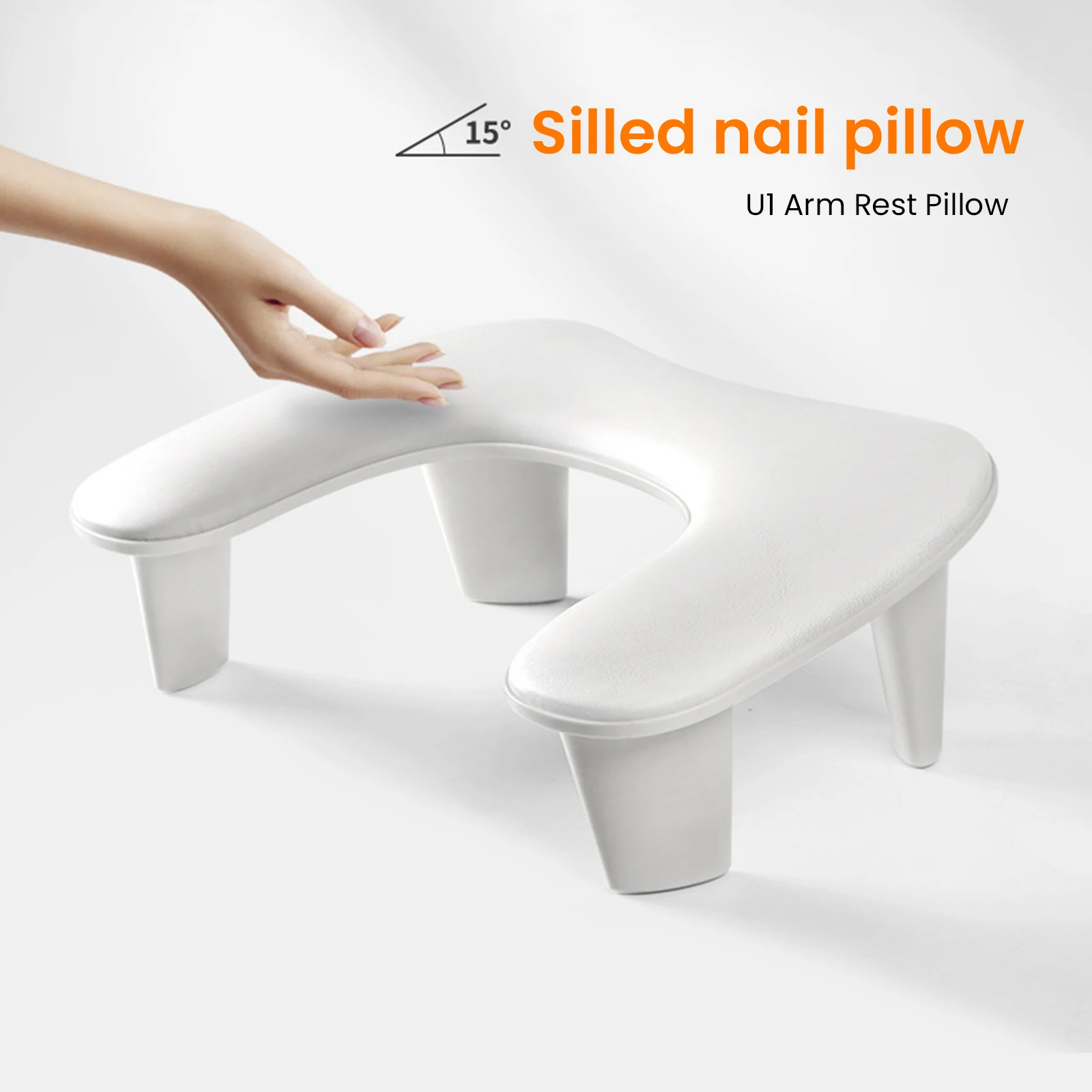 Nail Arm Rest Hand Pillow,Portable Demolition Stent Design ,Non-Slip Foot Cushion for Nail Art Salon, Suitable for Nail Shops