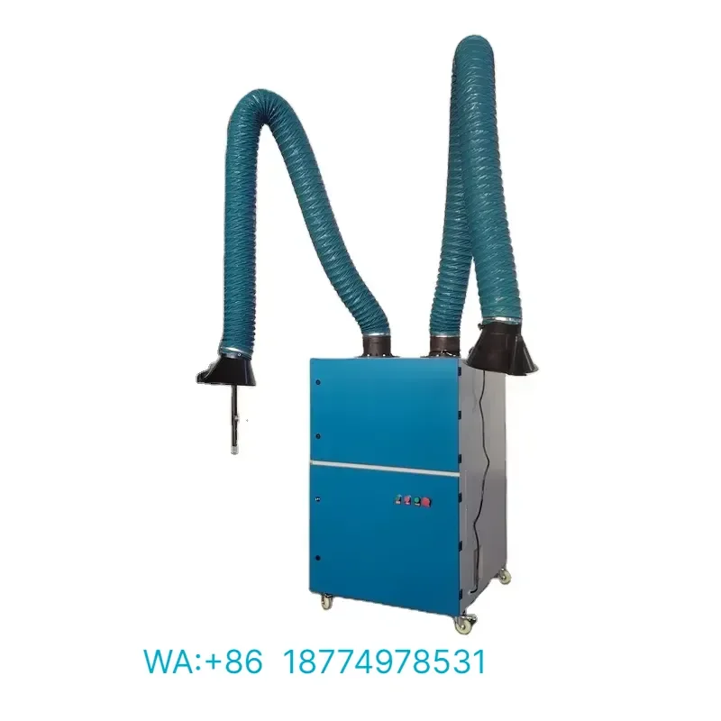 Automatic Mobile Welding Fume Extractor with Two Suction Arms Dust Collector for Cleanliness