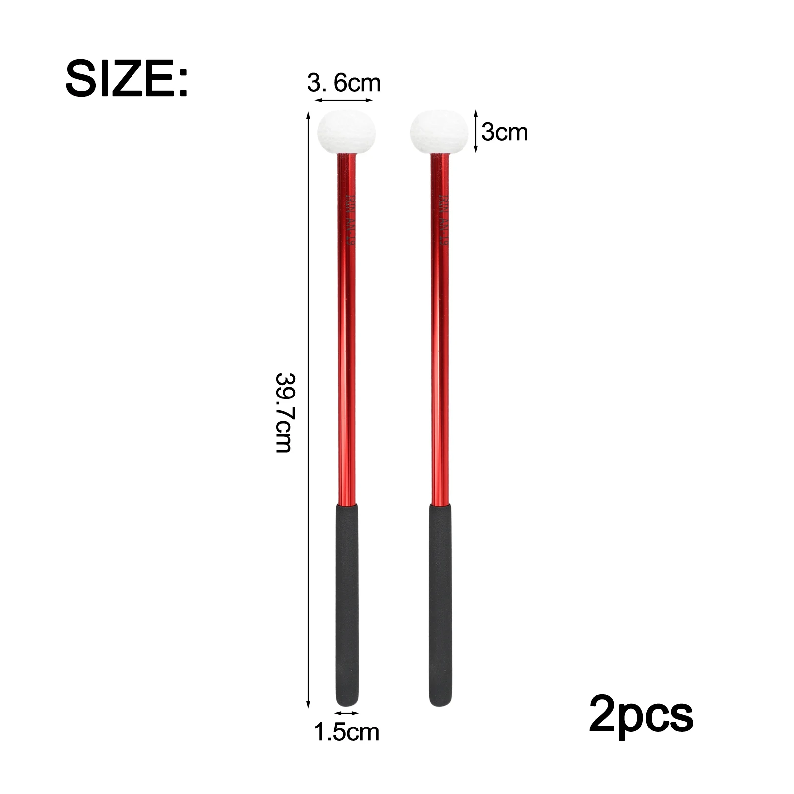 Skillfully Crafted Bass Drum with Wool Felt Mallet Head and Non Slip Handle Suitable for Various Musical Situations