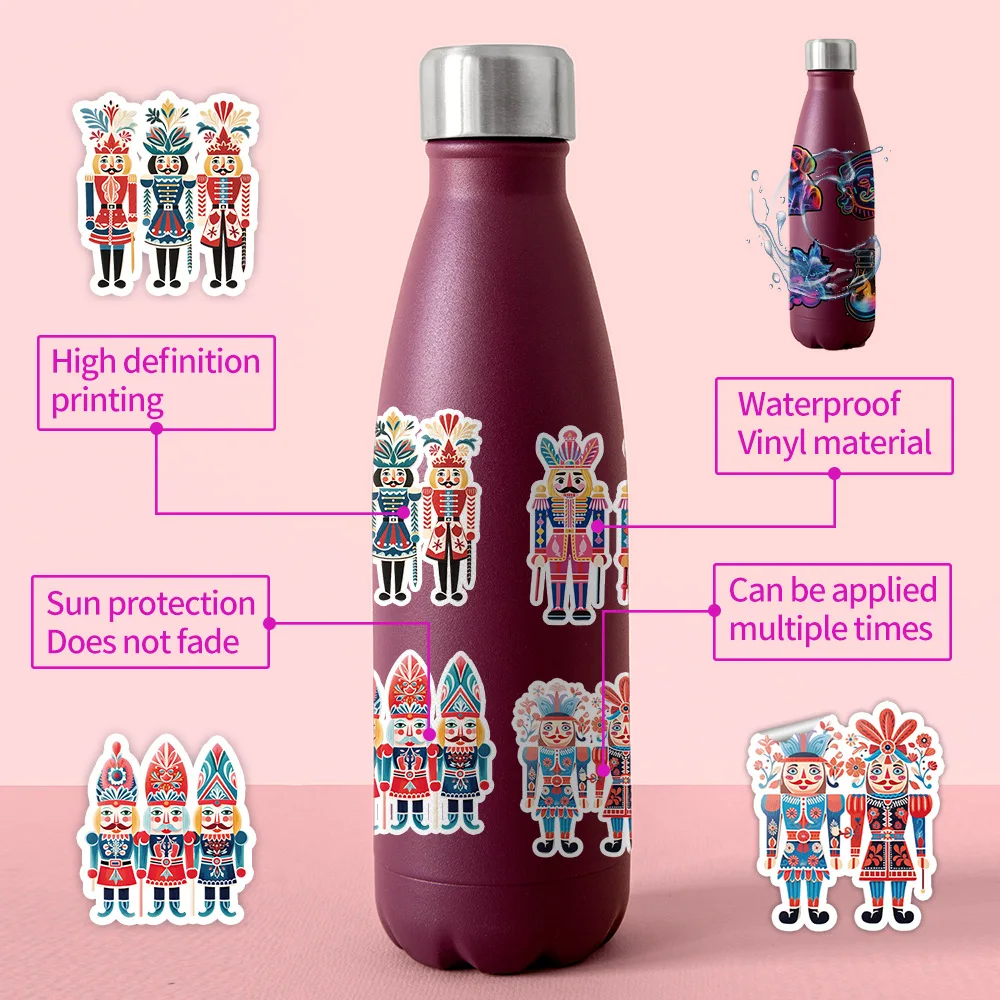 10/100Pcs Cute Cartoon The Nutcracker Waterproof Graffiti Stickers Decorative Skateboard Cup Computer Luggage Children Toy Gifts