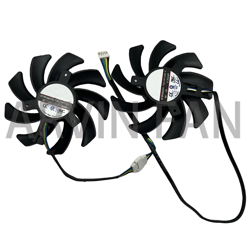 

2Pcs/Set FDC10H12S9-C,Sapphire HD6850 HD6970 HD7870 2G HD7950 HD7970 R9-370X/280X,Cmp 30hx Fan,Graphic Cooler,VGA Video Card Fan