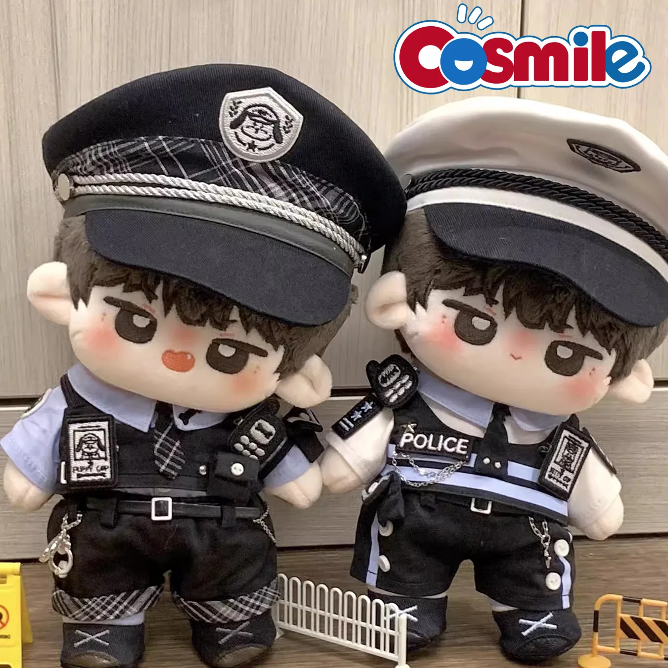 

Cosmile Original Handsome Dog Cat Police Uniform Suit For 20cm Doll Clothes Costume Toy Accessories Anime Cosplay