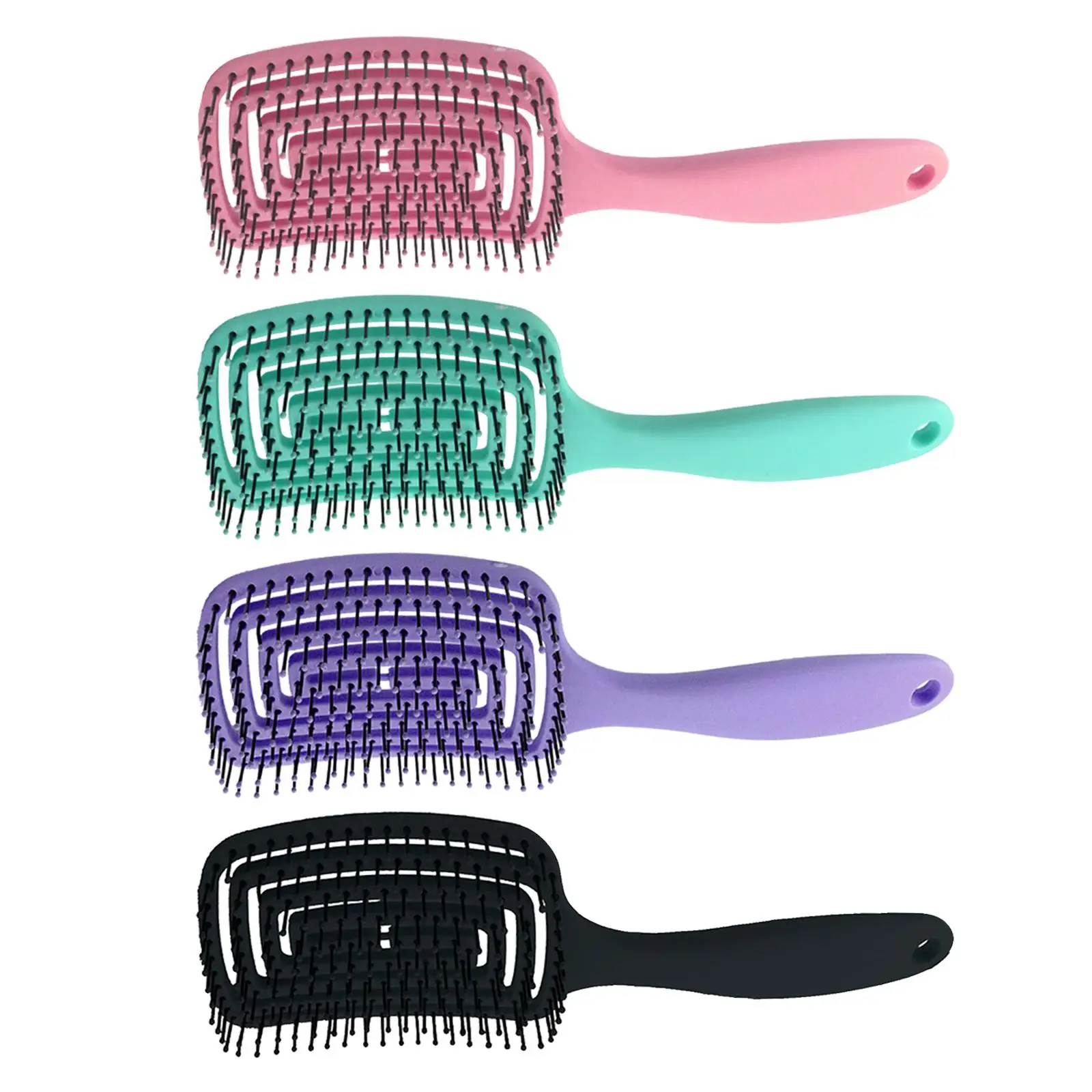 Spazzola per capelli districante spazzola per capelli ventilata curva pettini per parrucchieri