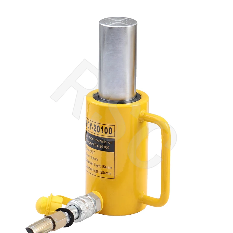 Getto per cilindro idraulico a corsa lunga FCY-20100 - Capacità di 20 tonnellate, strumenti idraulici con corsa da 100 mm