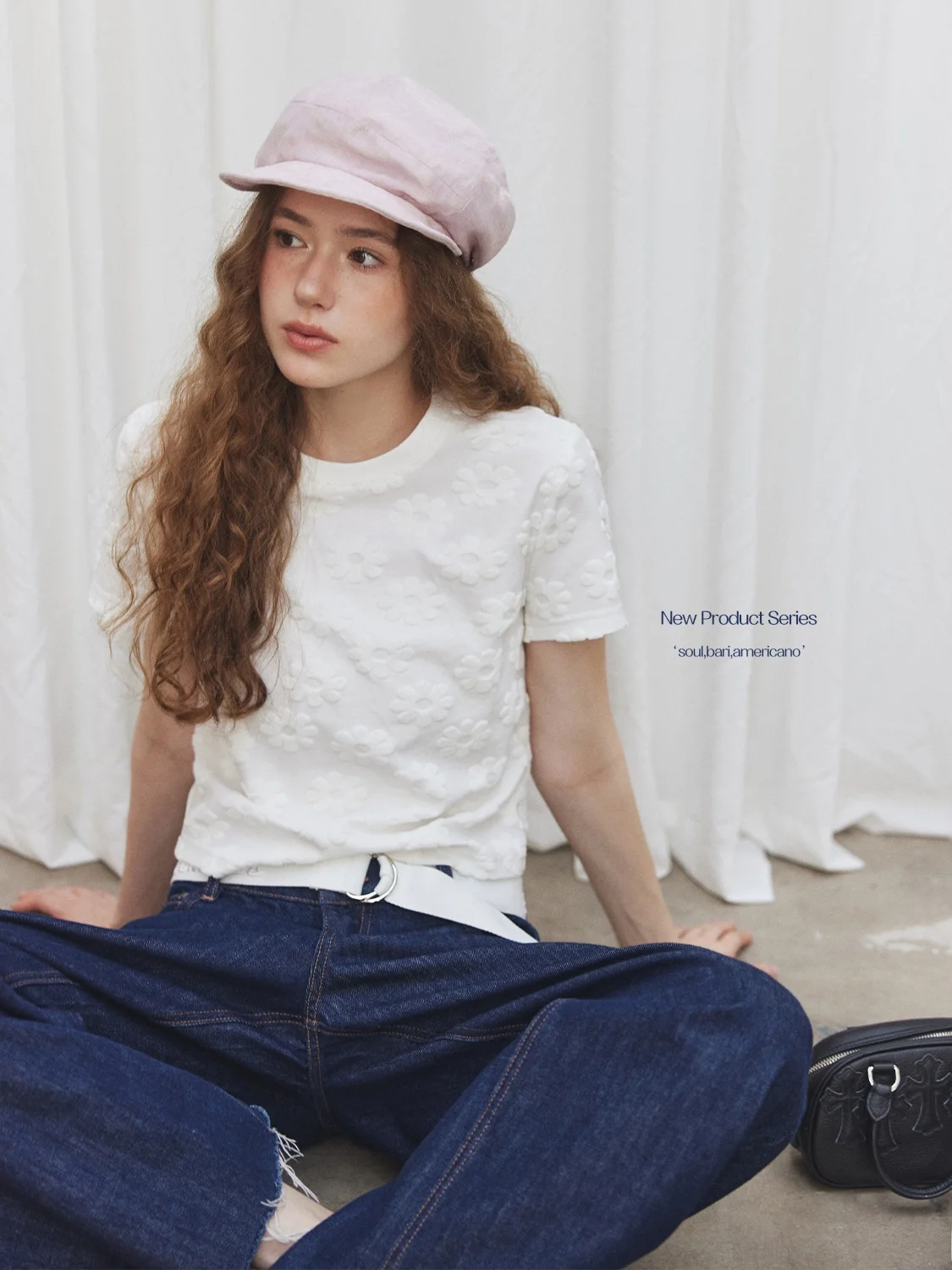 

Женская футболка JGGU Crystal Label с коротким рукавом, с цветочным узором, маленького размера, из хлопка, повседневная, осенняя, модная