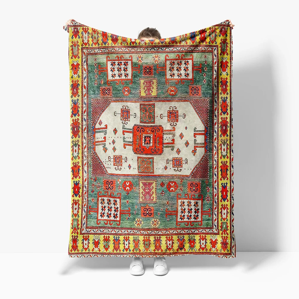 Turkish Kilim Rug Vintage Traditional Area Carpet Handmade Wool Floor Mat Decorative Home Decor Cushion Cover