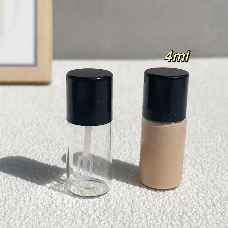 20/10 قطعة 4 مللي زجاجات صغيرة قابلة لإعادة الملء ملعقة حفر صغيرة أدوات مستحضرات التجميل الزجاجية السائل الأساس حزمة فرعية السفر زجاجات فارغة #3