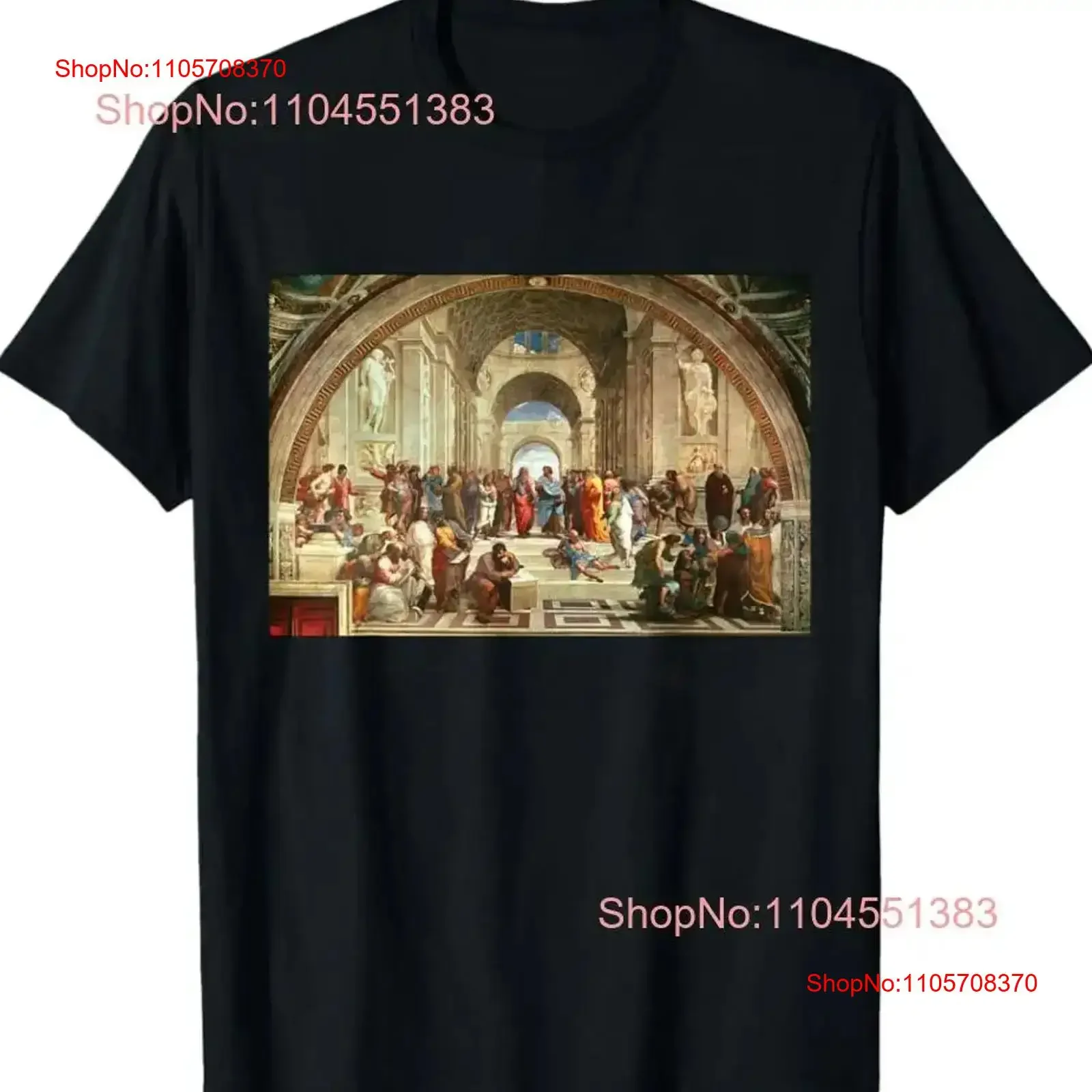 The School of Athens by Raphael Fine Art T Shirt Size S 5XL vintage Washed graphic Casual Soft Comfortable Slightly streetwear