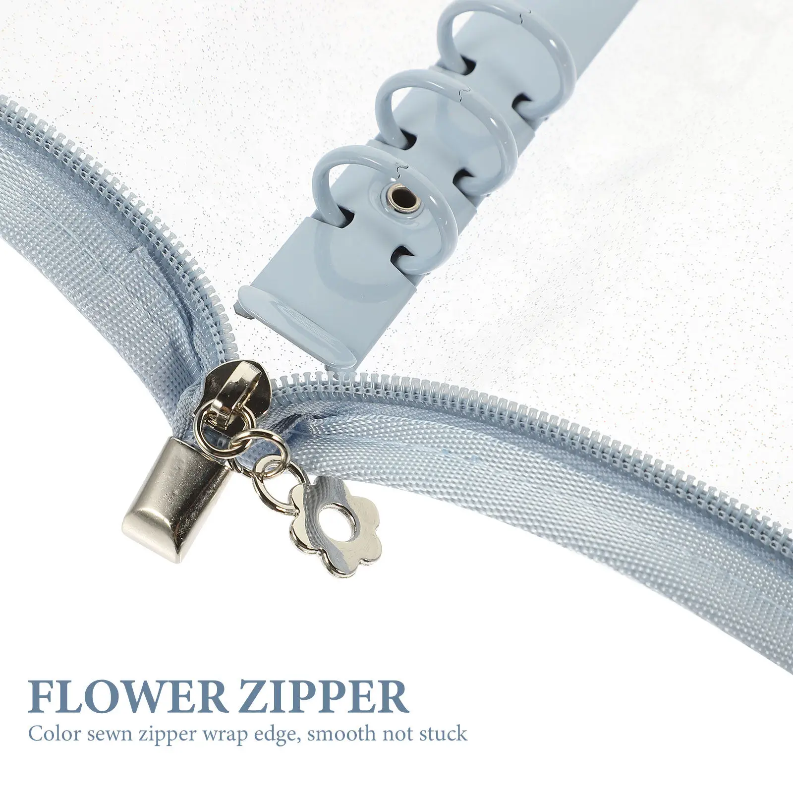 

PVC Binder Cover 6-Rings Loose-Leaf Notebook Shell Easy Clean Anti-Slip Flexible Planner Journal Protection