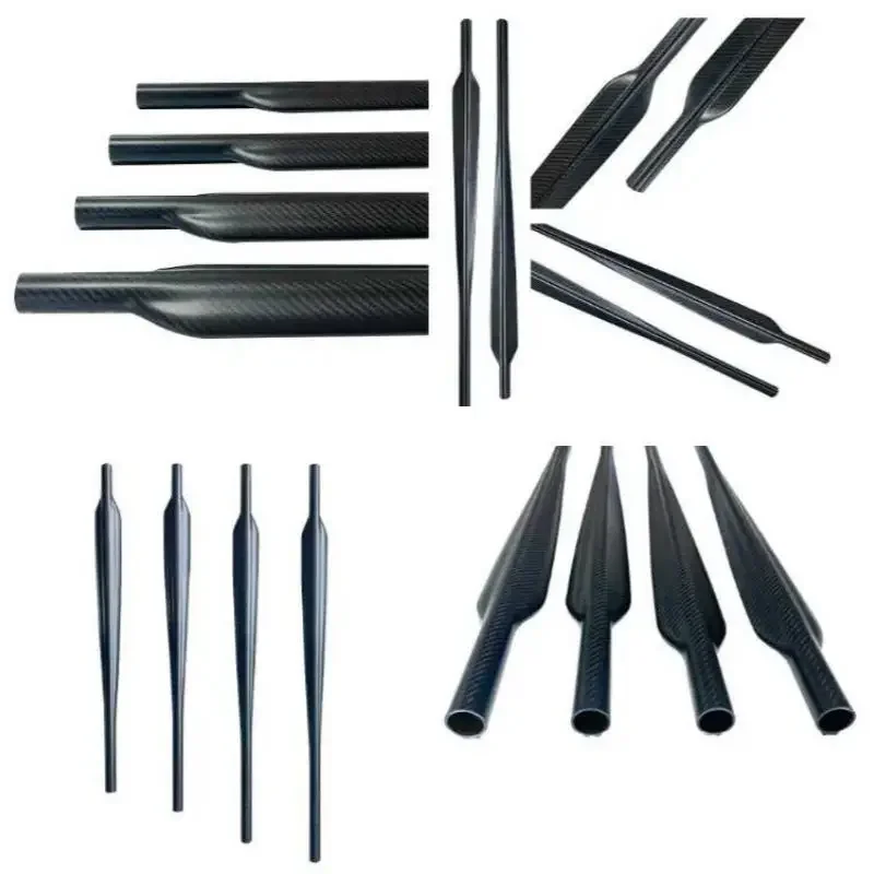 Customizable 750-1000mm Lightweight 3K Carbon Fiber Harpoon Tube Squid Shaped Spear for Deep Sea Fishing New Hot Selling Tool