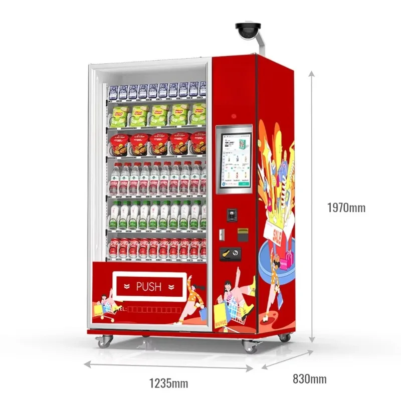 Intelligent Snack Beverage Vending Machine Automatic Dispensing Self Service Retail Kiosk Solution