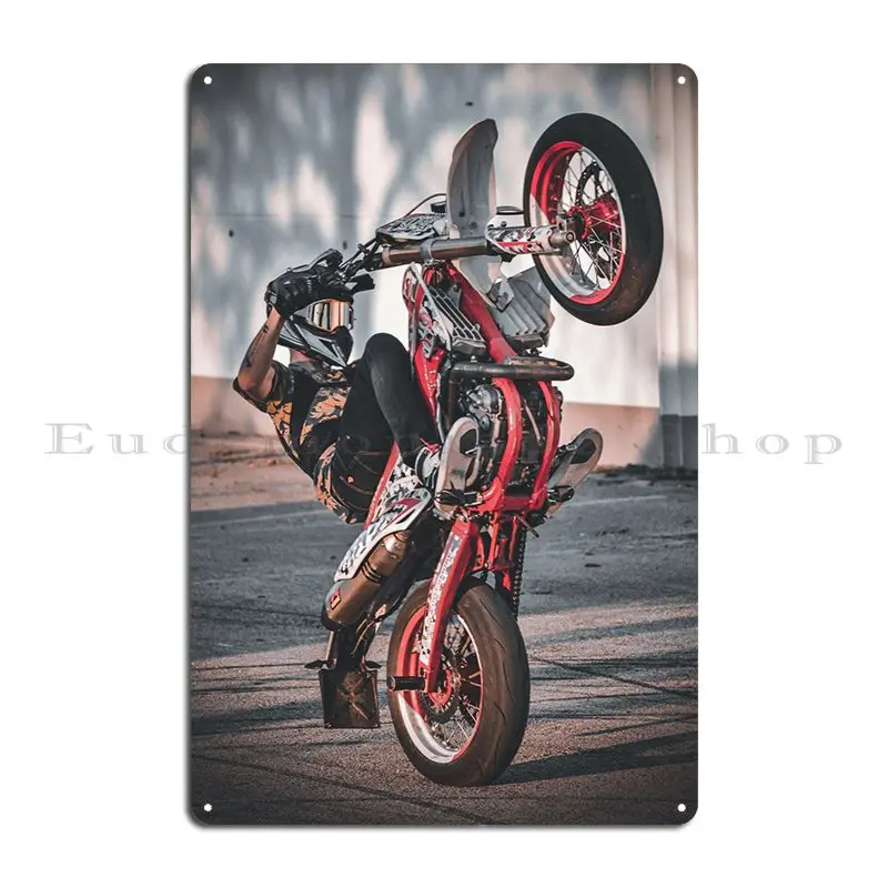 Sunshine Wheelie Metal Sign Club Wall Decor Bar Wall Cave Iron Tin Sign Poster