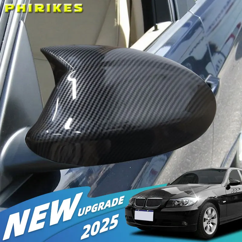 

Carbon Fiber Pattern Black Side Mirror cover Caps for BMW E90 E91 2005-2007 E92 E93 2006-2009 E81 E82 E88 E87 E88