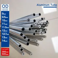 Aluminium Tube OD9-14mm  length300mm 500mm  Round  Aluminum Alloy  Pipe Straight  Small outer diameter 6063 thickness0.2-6