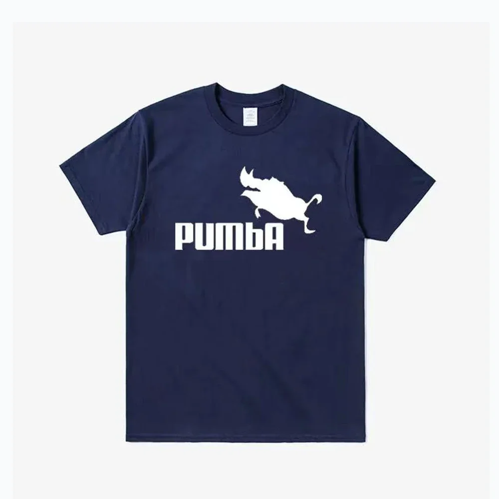 Fashion Funny Cool Tee Cute T Shirts Pumba Men and Kids Casual Short Sleeves Cotton Tops Summer Jersey Costume T-shirt Unisex