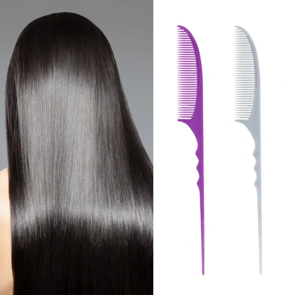 22.4cm Haircut Comb Flexible Long-lasting Thickened Carbon Hair Comb Pointed Tail Fine-Tooth Hair Styling Comb For Hair Salon