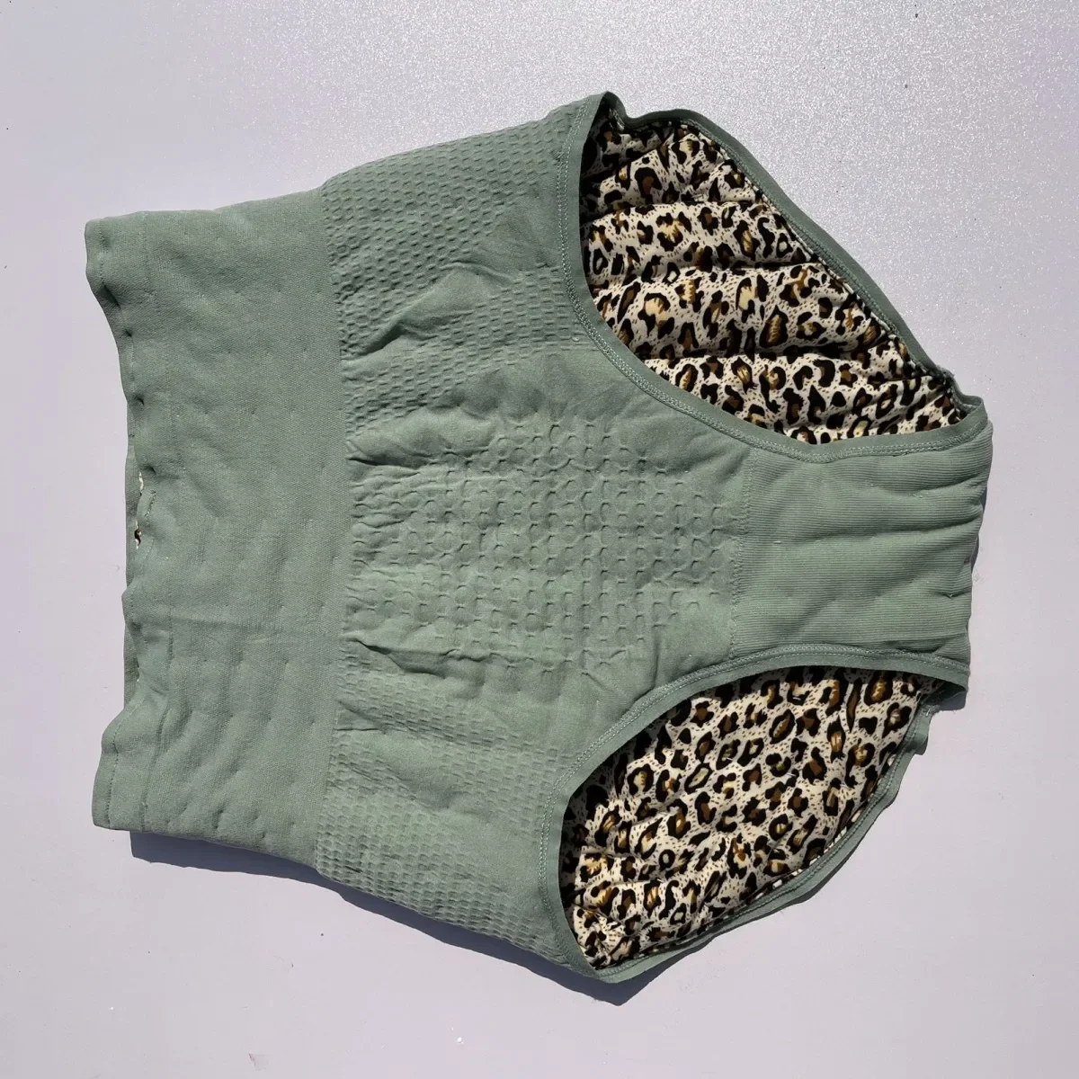 Handmake Cotton Blended Briefs High Waist Panties Sleek Proof Thick Big Puffy Soft And Comfortable Couple Underpants