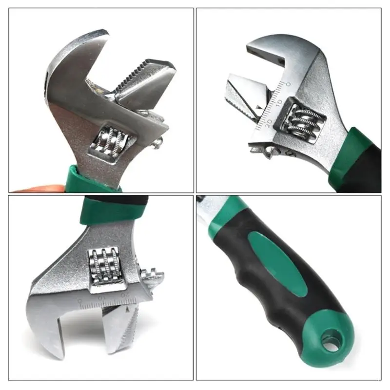 Ergonomic Grip Lightweight 6Inch 8Inch Tube Spanner With Antislip Teeth Design For Secure Grip During Pipe Fitting Tasks D2RD