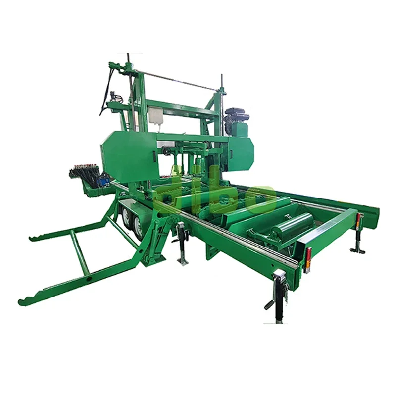 CE Sawmill Machine 6.5HP/9HP/15HP Wood Saw Machines Portable Band Saw Timber Sawmill with Gasoline Engine