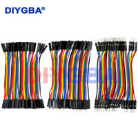 Dupont Line 40pcs 10CM 40Pin Male to Male + Male to Female and Female to Female Jumper Wire Dupont Cable for Arduino DIY KIT