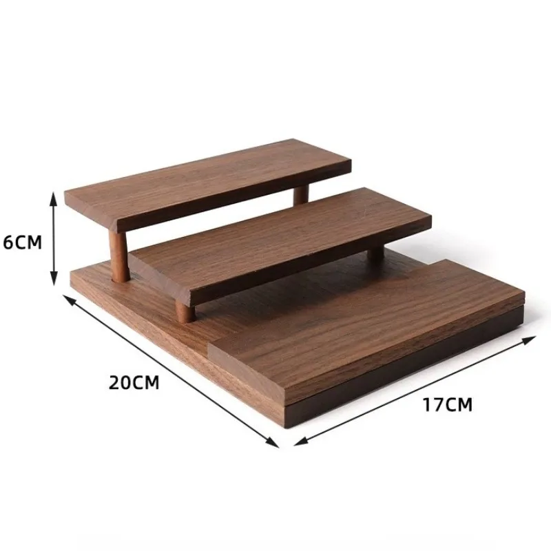 الصلبة الخشب مجوهرات عرض موقف كبير مجوهرات تخزين الرف حلقة قلادة حامل مُنظِم مجوهرات سوار القرط عرض الرف
