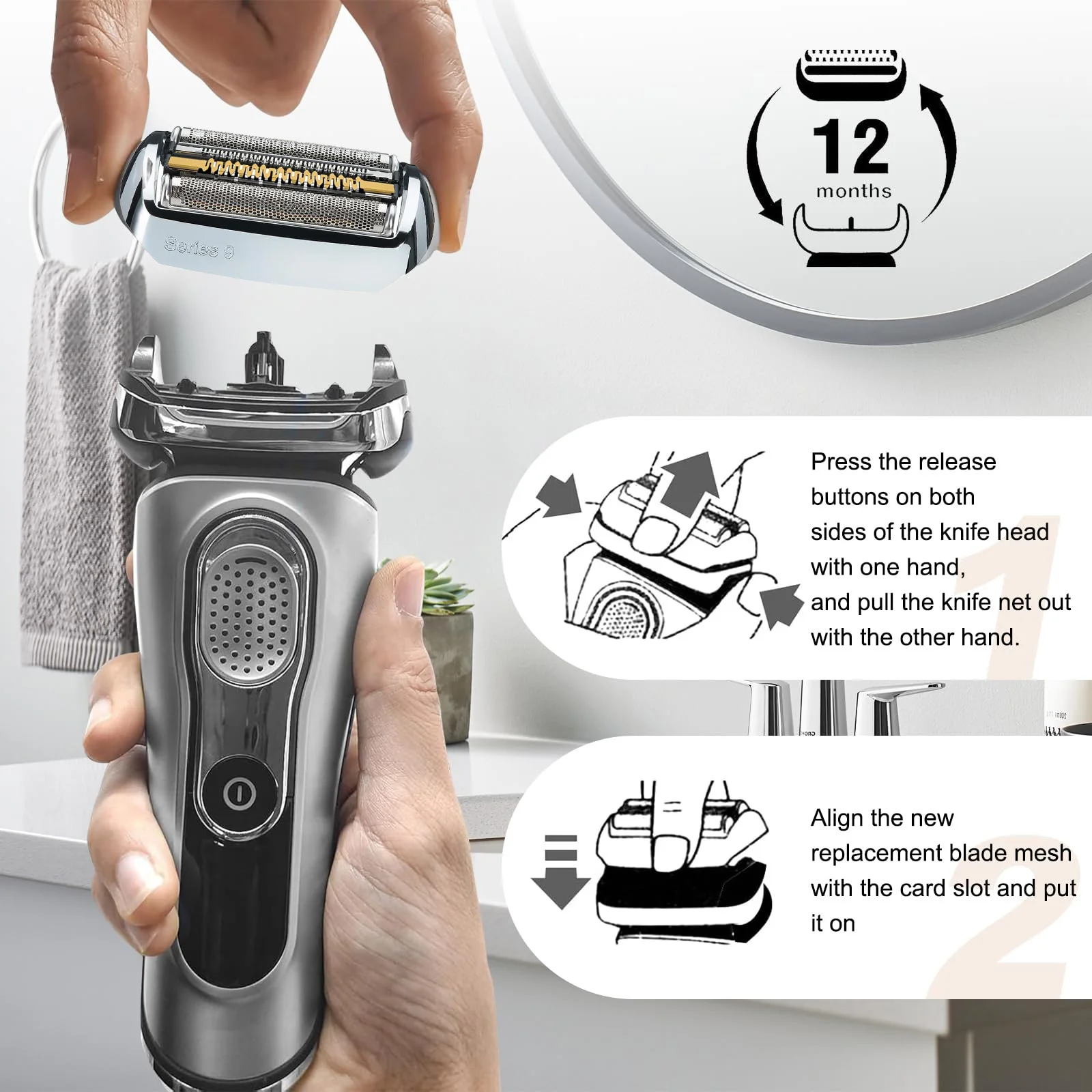 Рисунок 2 - Сменные бритвенные головки 94M