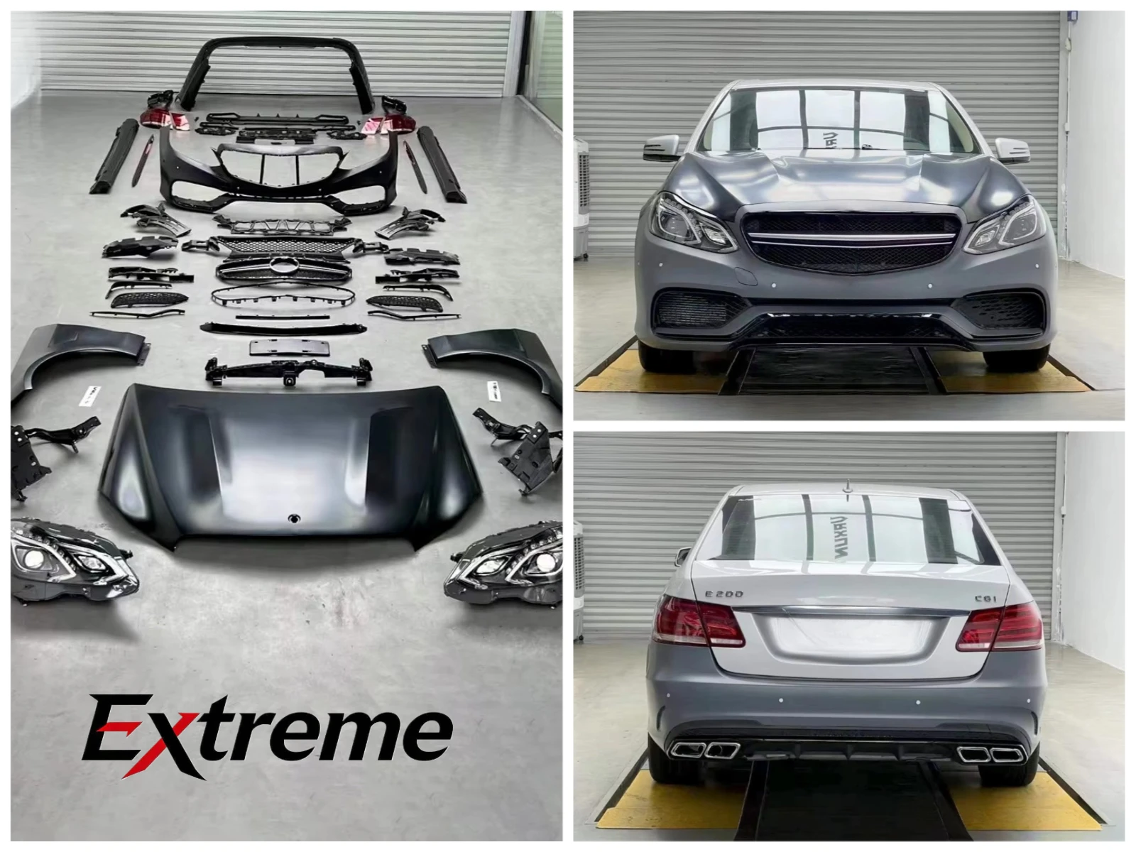 W212 2010-2013 Style Early Stage Body Kit Retrofitting Later Period 2015 Style E63 AMG Body Kit for Mercedes-Benz W212