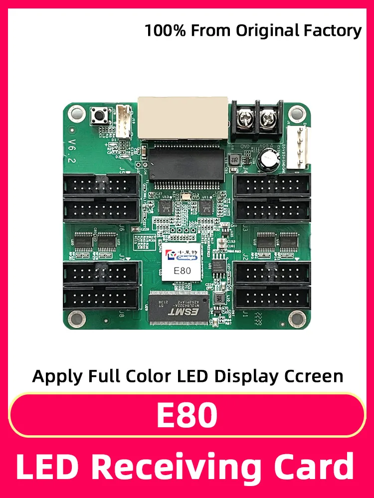 

Colorlight E80 Receiving Card Video Wall Controller Outdoor Indoor LED Display Screen RGB Matrix HBU75 Full Color Module