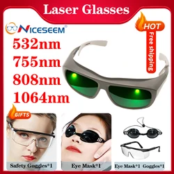 Laser Protective Glasses Hair Removal Goggles UV IPI IR IPL FPV 200-2000nm Welding Goggle Eye Safety Radiation Eyewear OD6 CE