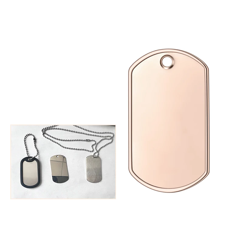 

STLFStainless Steel Sublimation Customized Name Metal Dog Tag,Metal Logo ID Dog Name Tag,Dog ID Tag