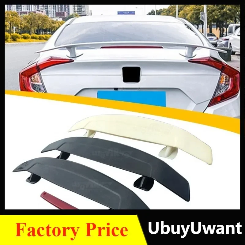 Car Spoilers Factory Design Produce ABS Plastic Carbon Fiber Gen 1 Led Universal GT Rear Trunk Spoiler Wing For Sedan Car