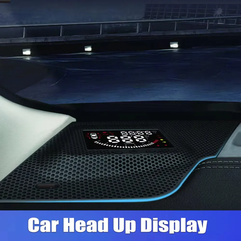 شاشة عرض HUD للسيارة لسيارة جيب شيروكي (KL) 2016-2024 شاشة قيادة آمنة obd عداد السرعة للزجاج الأمامي #4