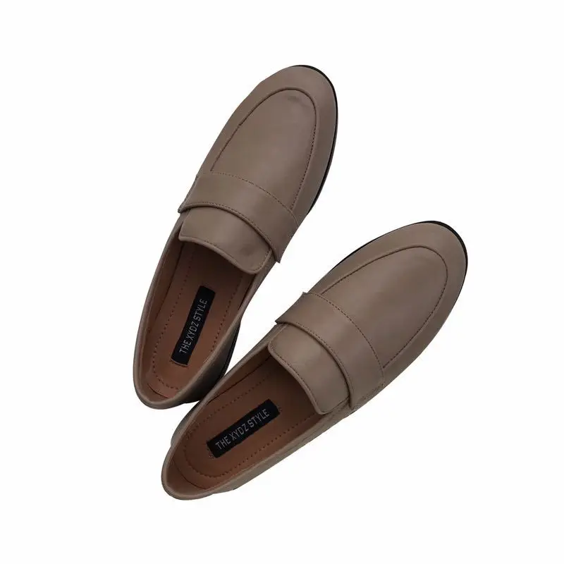 

Осень/зима 2023, новые черные маленькие кожаные туфли, женские повседневные туфли в стиле ретро на плоской подошве