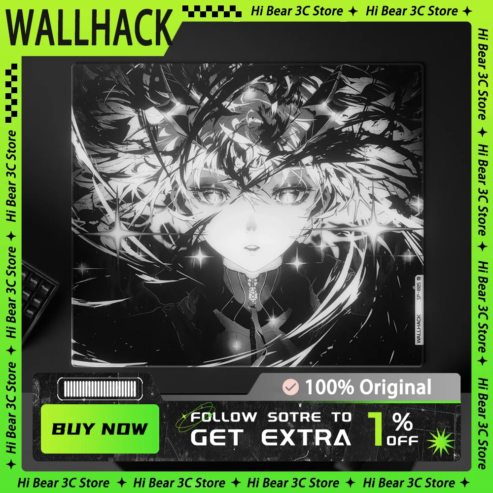 WALLHACK SP-005 Tempered Glass Mouse Pads Awakening SORA Custom