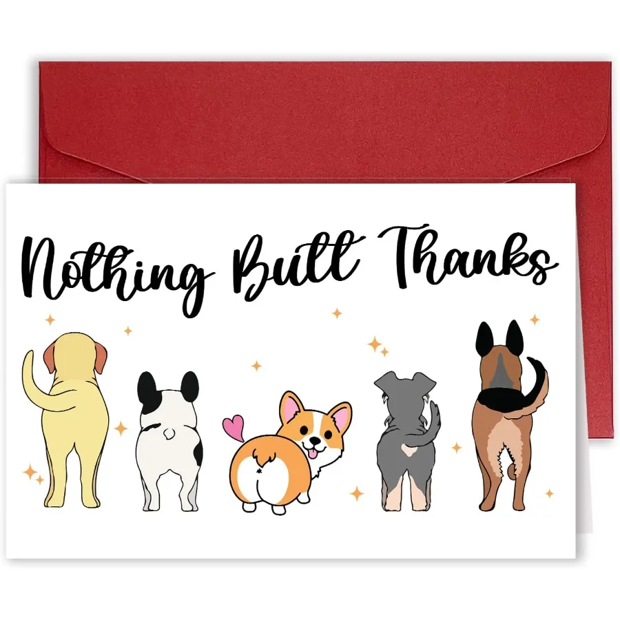 لطيف الكلب شكرا لك بطاقة للمعلمين بوس الأصدقاء مضحك التقدير هدايا للنساء الرجال الهدايا البيطرية لا شيء بعقب شكرا P #1