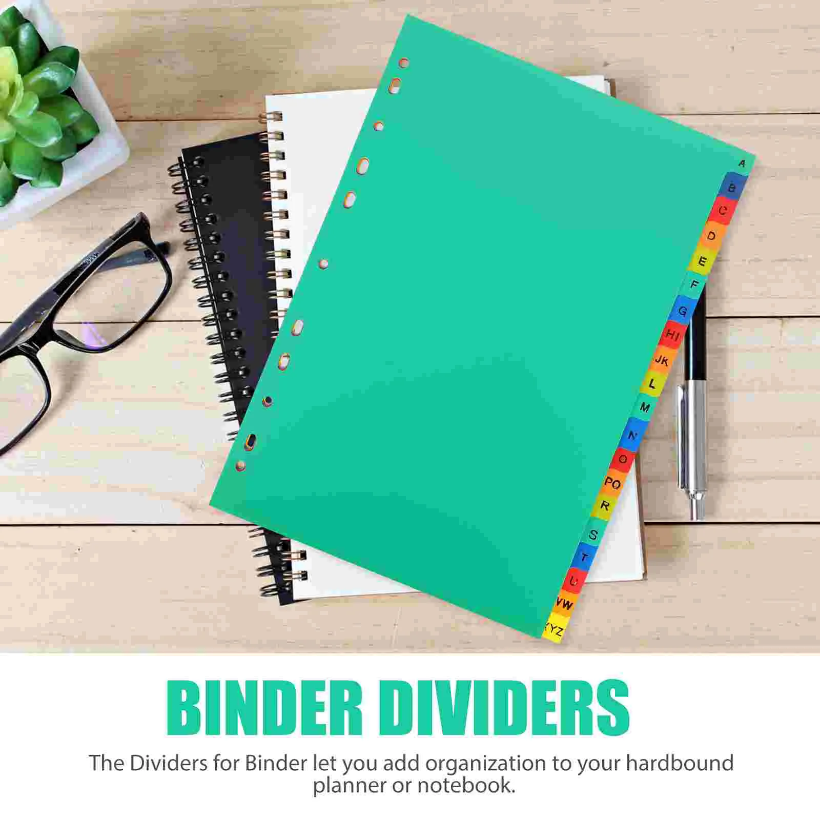 20 قطعة A4 منفصلة فضفاضة ورقة المفكرة فواصل علامات التبويب كاسيت مجلد البلاستيك Pp علامات فضفاضة ورقة صفحة مكتب