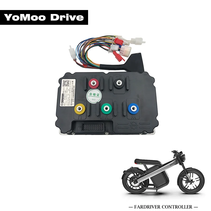 

FarDriver 6KW-8KW ND72850 Синусоидальный контроллер двигателя Холла 72 В 450A Фаза 850A BLDC для электрического скутера Аксессуары для мотоциклов