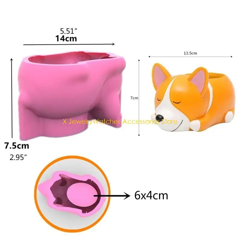 

31KD 3D смола эпоксидная форма животные форма для цветочного горшка DIY ремесло формы для мыла домашний декор