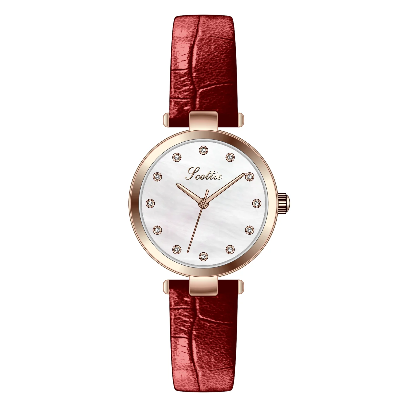 

Pink Ladies Watch Leather Strap QuartzWomen Watches Original Luxury Fashion High Quality