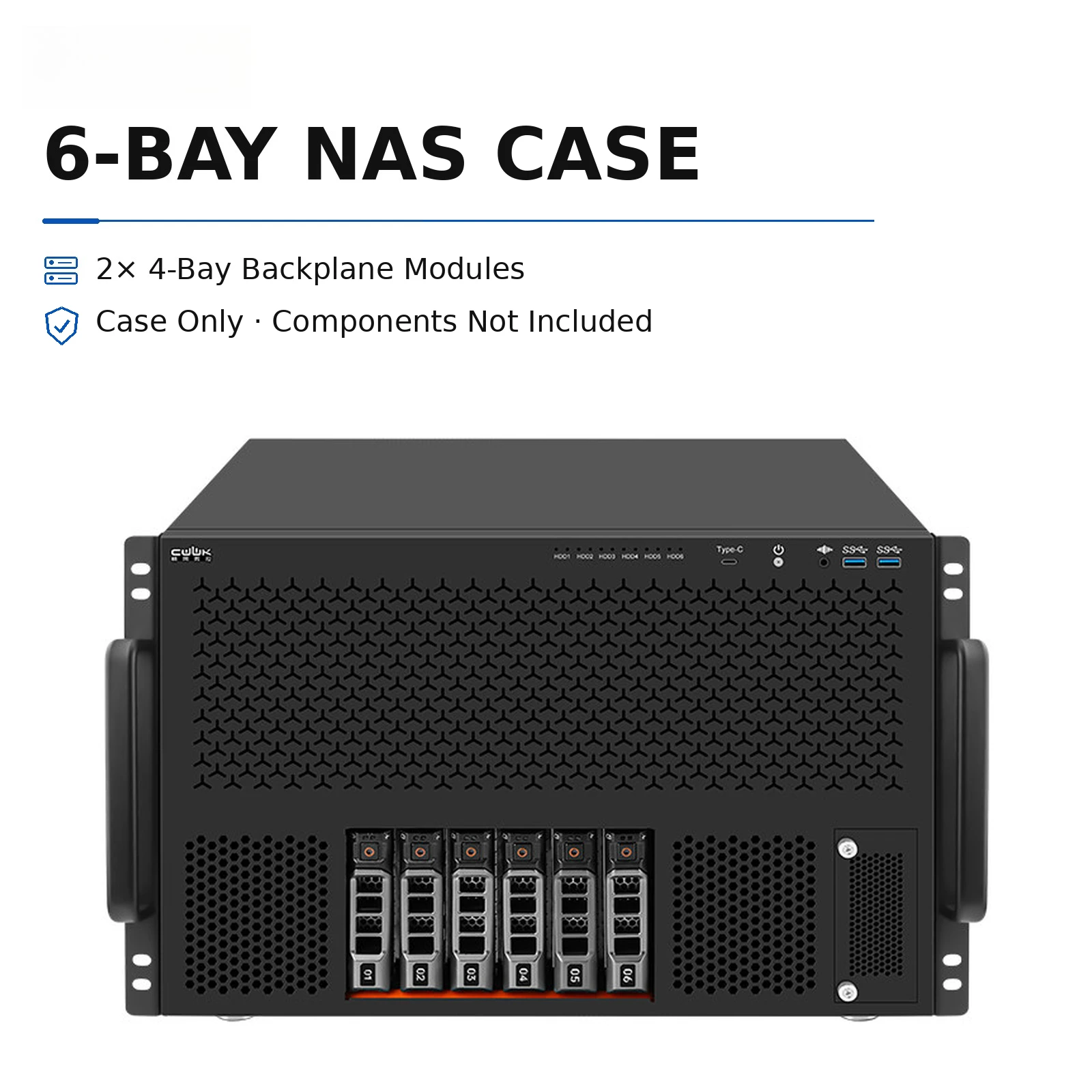 6 8 12 Bay NAS Case Hot Swap SATA HDD Server Chassis SFF-8643 Backplane ATX M-ATX ITX 8 PCIe Slots ATX PSU